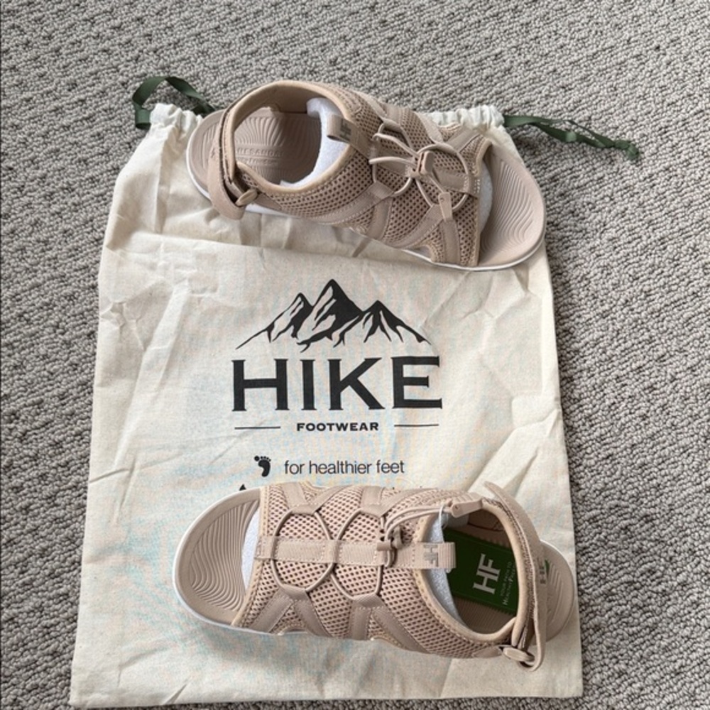 Hike Footwear Beige Barefoot Sandals